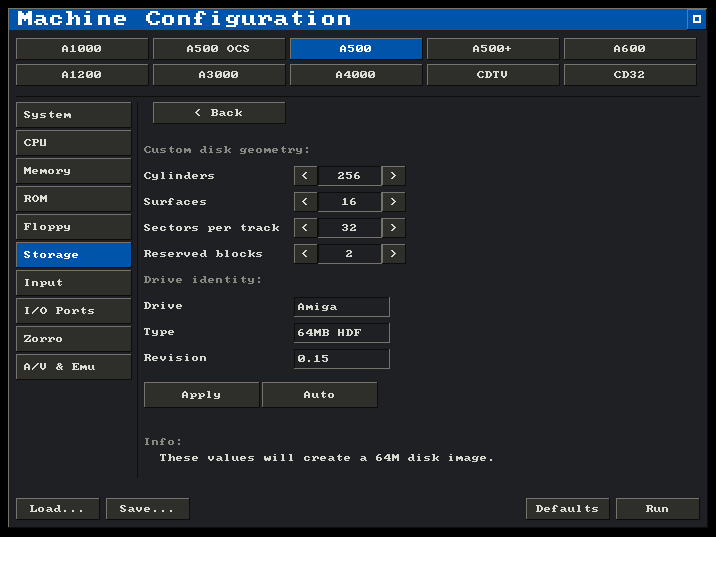 The geometry editor of the Create Image sub-page
